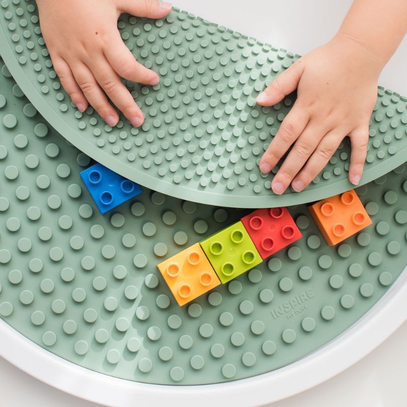 Inspire My Play Building Block Mat - Smoke Green